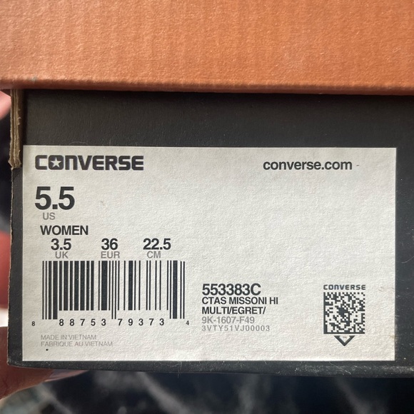 Converse x Missoni High Tops - Picture 5 of 8